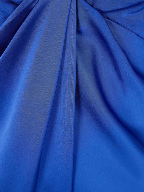 Lauren Ralph Lauren twist-front sleeveless gown dress - Blue