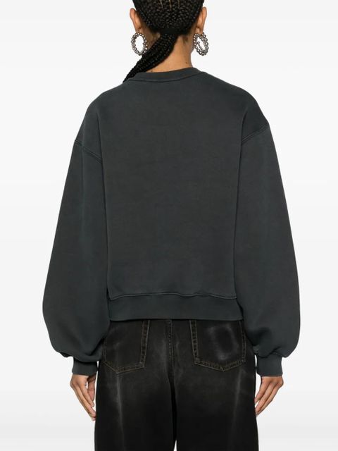 Alexander Wang logo-embossed sweatshirt - Grey