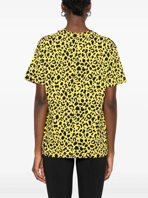 Coperni leopard-print boxy T-shirt - Yellow