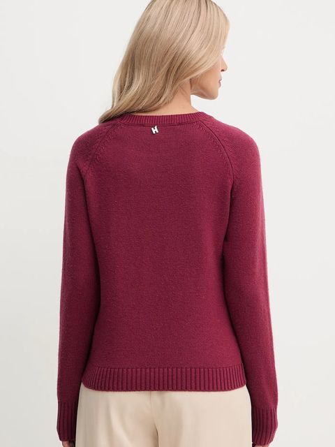 Silvian Heach sweter z domieszką wełny PICOULANE damski kolor czerwony GPA25233MA - zdjęcie produktu nr 2