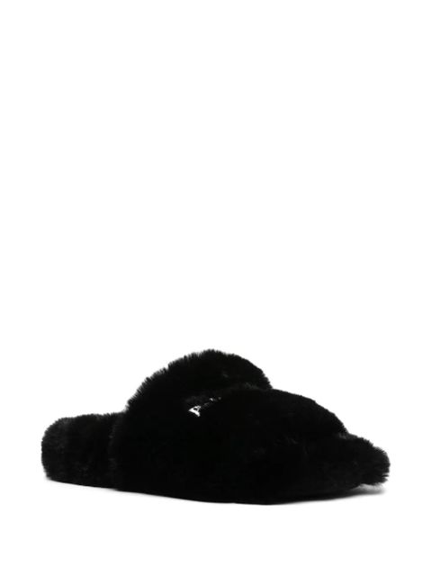 Balenciaga Furry slides - Black