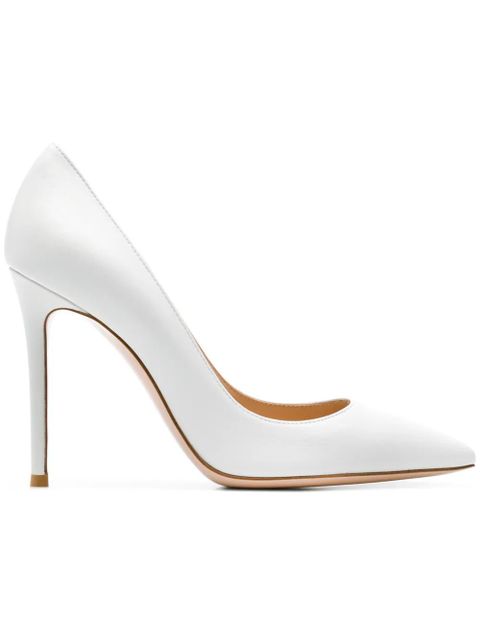 Gianvito Rossi 105mm Gianvito leather pumps - White - zdjęcie produktu nr 1