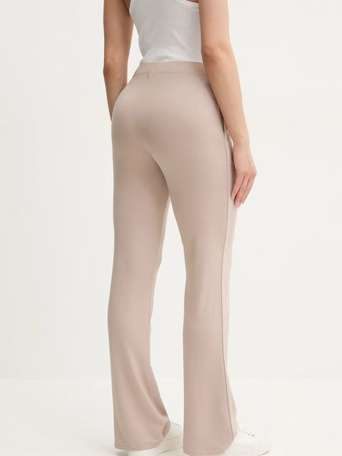 BOSS spodnie dresowe damskie kolor beżowy gładkie 50540057