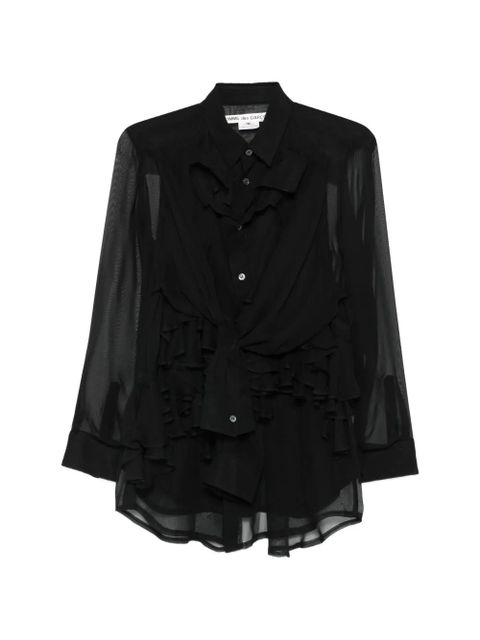 Comme Des Garçons ruffled blouse - Black - zdjęcie produktu nr 1