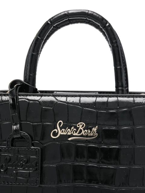 MC2 Saint Barth leather mini tote bag - Black
