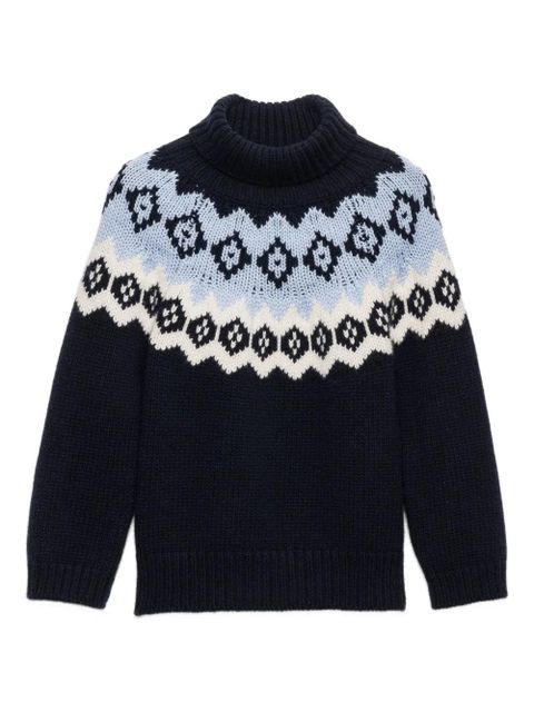 Prada intarsia sweater - Blue - zdjęcie produktu nr 1