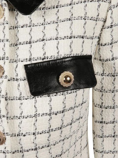 Self-Portrait bouclé long-sleeves mini dress - Neutrals - zdjęcie produktu nr 2