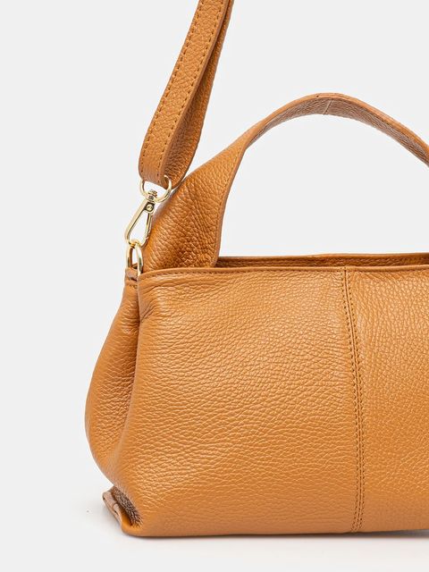 Answear.LAB torebka skórzana kolor brązowy