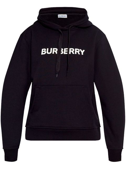 Burberry logo cotton hoodie - Black - zdjęcie produktu nr 1
