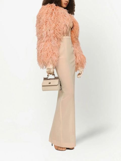 Dolce & Gabbana KIM DOLCE&GABBANA feather-trim bolero jacket - Orange - zdjęcie produktu nr 2