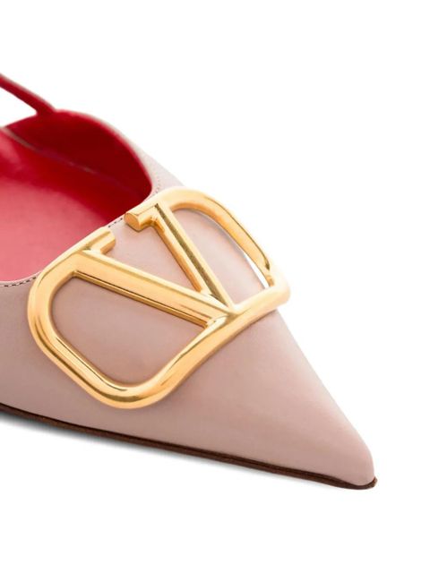 Valentino Garavani VLogo Signature slingback pumps - Neutrals - zdjęcie produktu nr 2