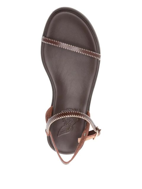Ancient Greek Sandals Irida stitch-strap sandals - Brown