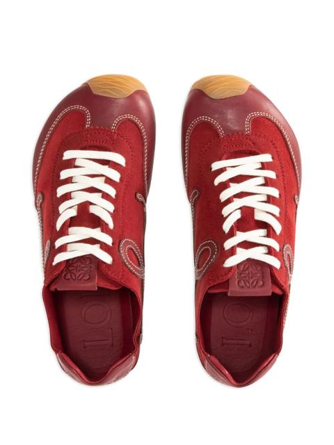LOEWE logo appliqué ballet runner sneakers - Red