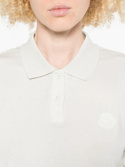 Moncler logo-patch polo top - Green