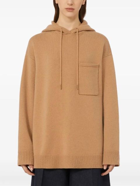 Max Mara hooded pocket sweater - Brown