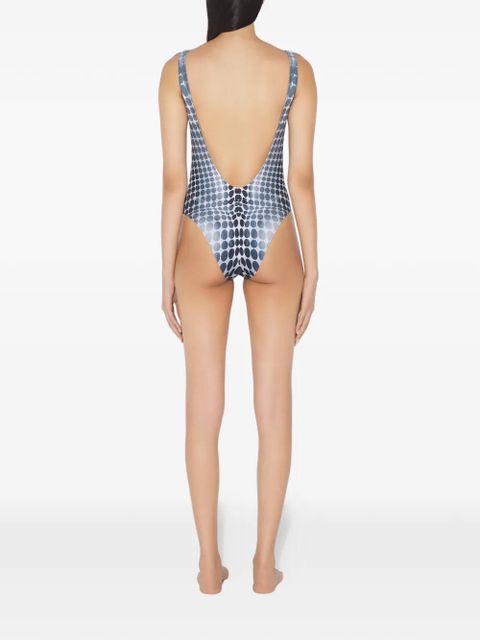 Jean Paul Gaultier printed-dots swimsuit - Grey - zdjęcie produktu nr 2