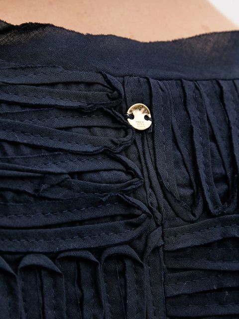 Pedro del Hierro kamizelka bawełniana kolor granatowy jednorzędowa 7312259