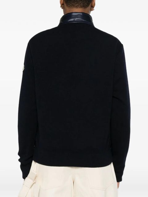 Moncler zip cardigan - Blue