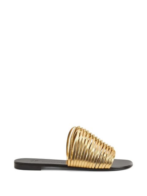 Giuseppe Zanotti Jane flat sandals - Gold - zdjęcie produktu nr 2