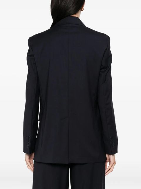 Max Mara three-button long-sleeved blazer - Blue