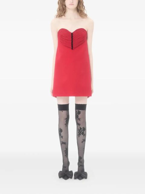 Valentino Garavani embroidered heart short dress