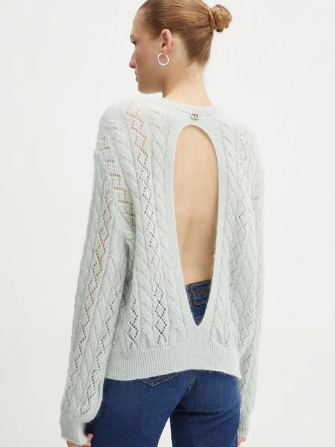 Twinset sweter z domieszką wełny