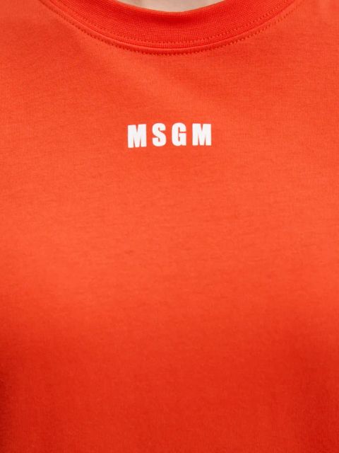 MSGM sukienka kolor czerwony maxi prosta 3841MDA83.257002