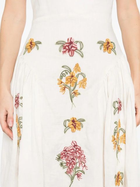 Agua By Agua Bendita Balsa Cordillera halterneck midi dress - Neutrals