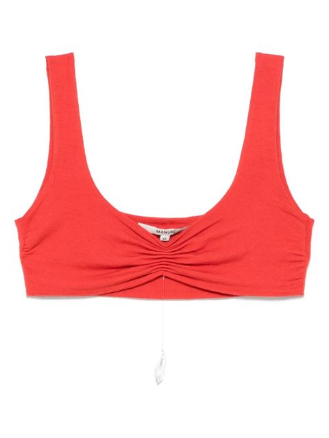 MANURÍ gathered cropped top - zdjęcie produktu nr 1