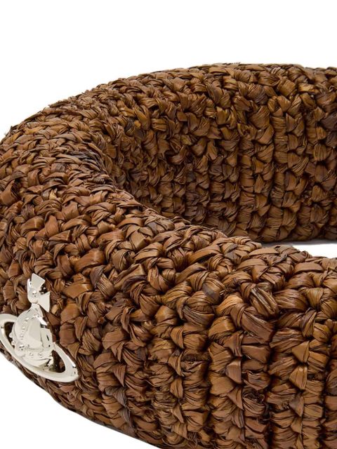 Vivienne Westwood Orb-plaque headband - Brown