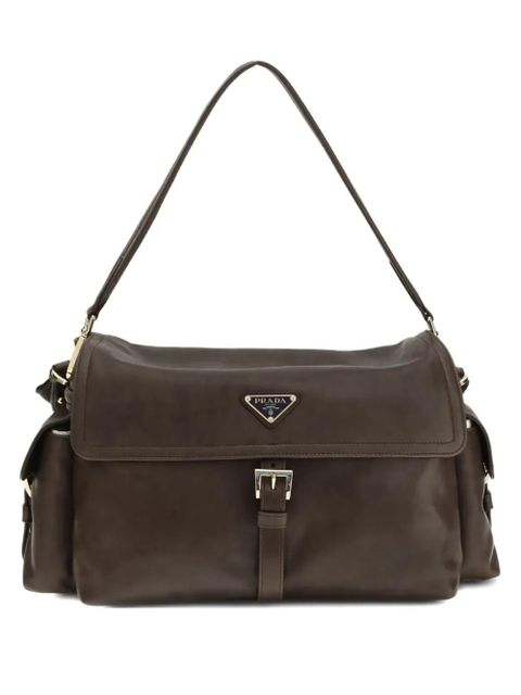 Prada large Explore triangle-logo tote bag - Brown - zdjęcie produktu nr 1