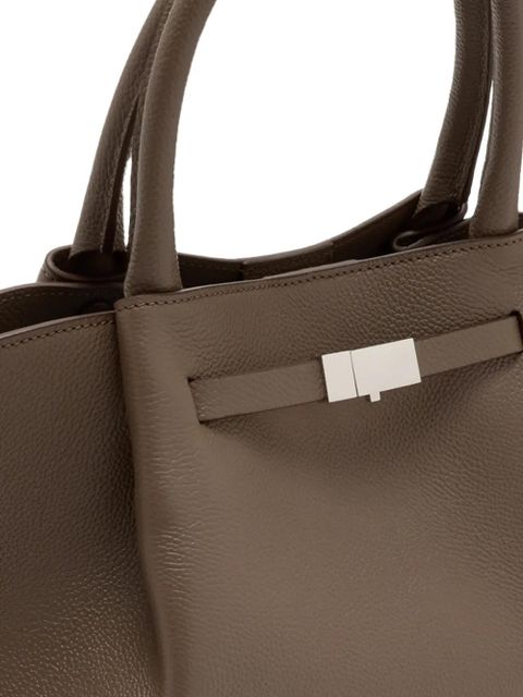 DeMellier midium The New York grained leather tote bag - Brown