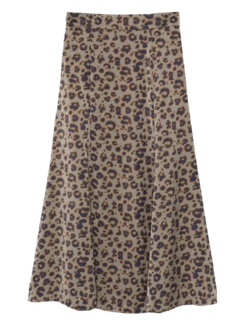 Ba&Sh Blaire animal-print midi skirt - Brown - zdjęcie produktu nr 2
