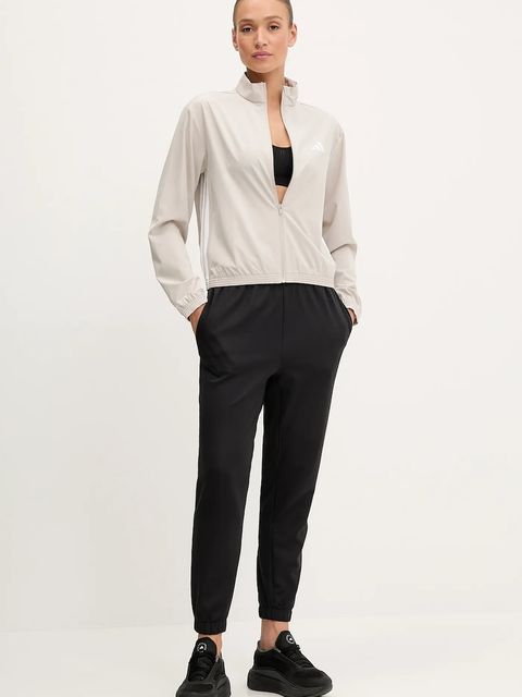 adidas Performance bluza treningowa Train Essentials damska kolor beżowy wzorzysta JE6173 - zdjęcie produktu nr 2