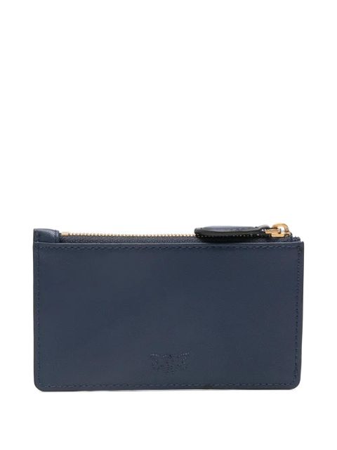 PINKO zip-top cardholder - Blue