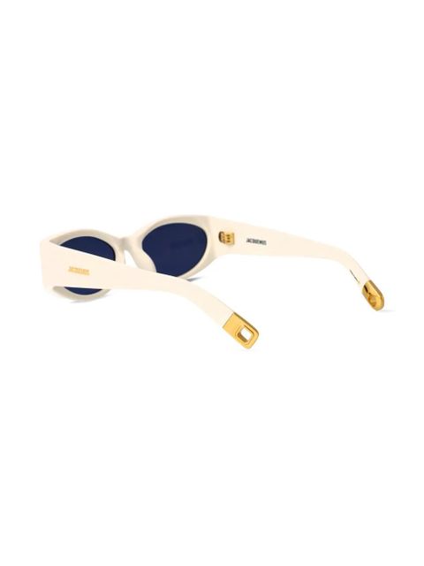 Jacquemus logo-print sunglasses - White