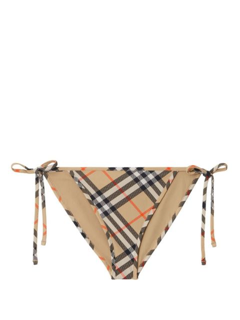 Burberry check-pattern bikini briefs - Neutrals - zdjęcie produktu nr 1