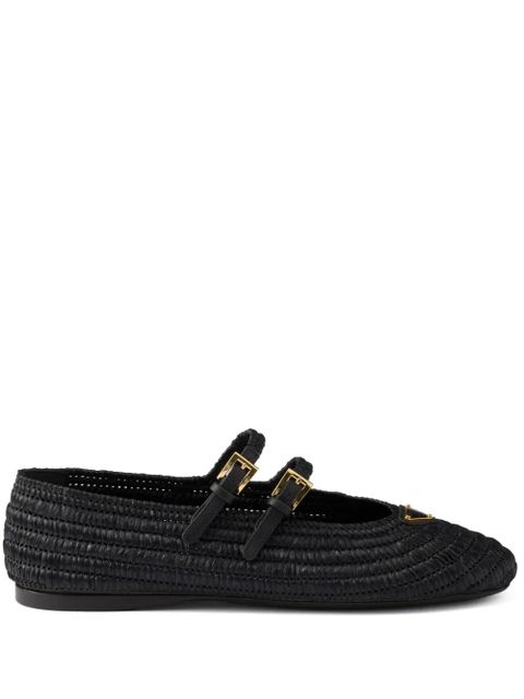 Prada crochet ballerinas shoes - Black - zdjęcie produktu nr 1
