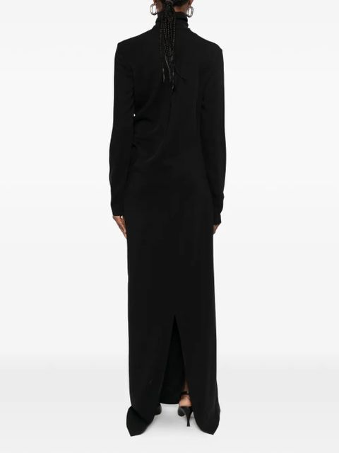 TOTEME twist long-sleeve maxi dress - Black