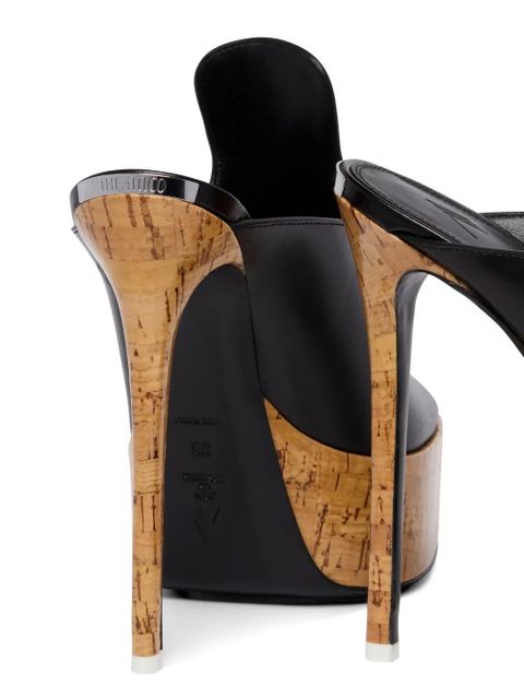 The Attico Irmelin platform sandals - Black