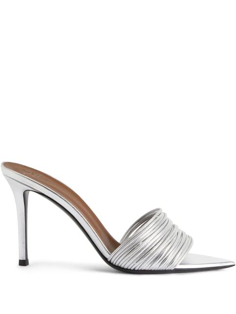 Giuseppe Zanotti 90mm Intriigo Clio sandals - Grey - zdjęcie produktu nr 1