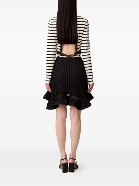 Claudie Pierlot pleated A-line short skirt - Black