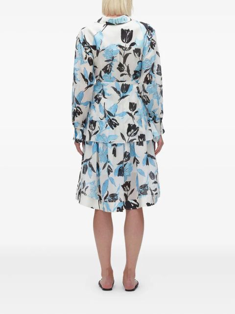 3.1 Phillip Lim floral-print belted dress - Neutrals