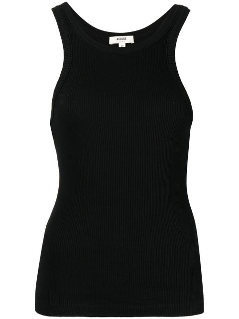 AGOLDE Bailey round neck tank top - Black - zdjęcie produktu nr 1