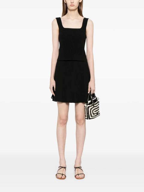 Reformation Brandy bow-detailing miniskirt - Black