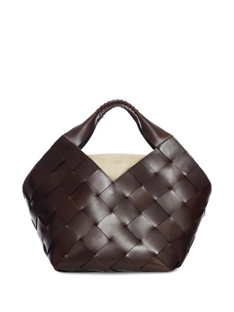 DRAGON DIFFUSION small woven-design tote bag - Brown - zdjęcie produktu nr 1