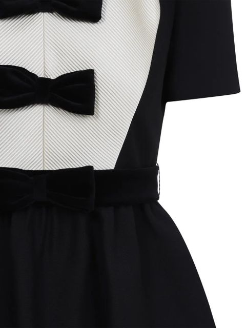 Valentino Garavani Crepe Couture bow-detail mini dress - Black