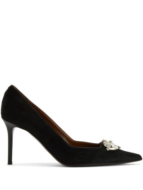Giuseppe Zanotti 105mm Raquel Crystal pumps - BLACK - zdjęcie produktu nr 1