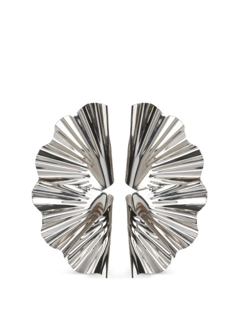 Jennifer Behr Darya ruffled earrings - Silver - zdjęcie produktu nr 1