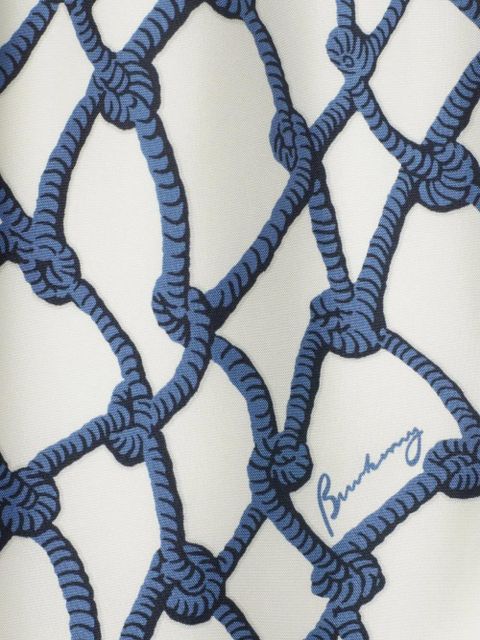 Burberry Knot silk shorts - White - zdjęcie produktu nr 2